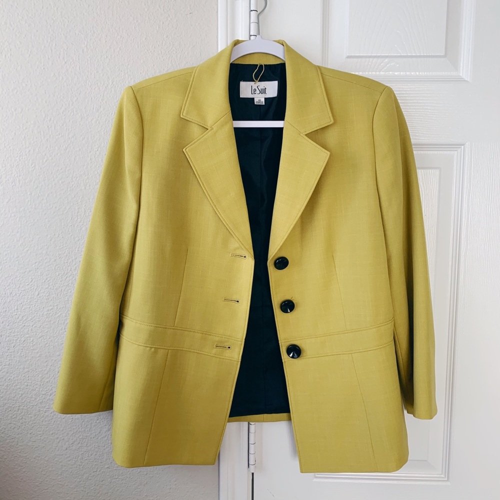 Neon green women’s blazer jacket